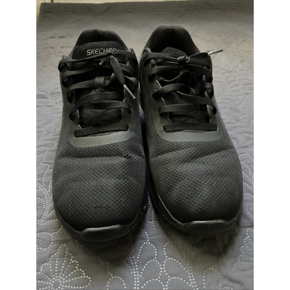 Skechers Shoes SZ US 12 Benji Ultra Flex 3.0 Soft Toe Work Black Mesh Sports